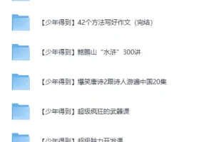 少年得到25门精品课程合集 视频+课件全套收录