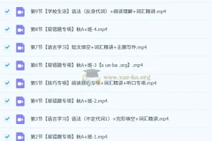2024-2025学年 初二英语A+班（24年秋上·全国通用版）万雨露 视频课程+课堂笔记