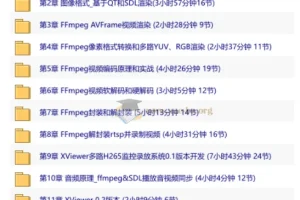 C++音视频开发实战：FFmpeg入门到工程化，多路H265监控录放系统开发