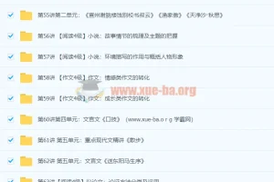 初二新生语文年卡目标满分班（苏教版）王帆71讲全阶段系统课程