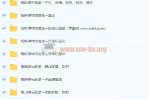 初二物理年卡超常班（全国人教版）杜春雨67讲完整课程