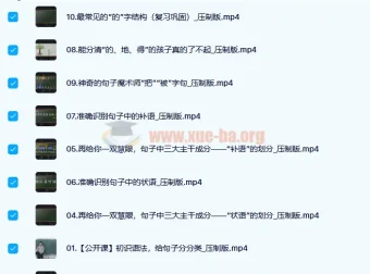 王芳好芳法攻克汉语语法难关 系统视频课程
