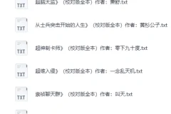 精校200W字以上长篇小说100部合集 口碑佳作全本TXT打包