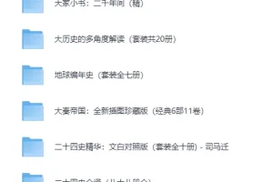 精选历史套装精品书籍合集（EPUB多格式典藏）