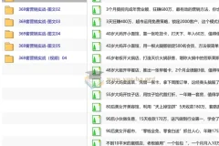 391套真实商业模式案例合集，从年入几十万到几百万的实战解析（电子书+视频+图文）