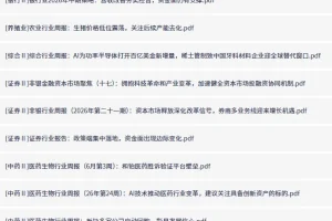 全网付费文章·大佬文集圈 学习先锋 精选研报6月22日更新