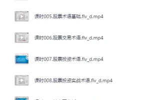 零基础炒股入门到精通 158课系统视频教程
