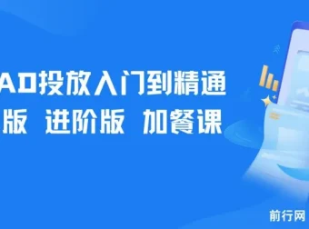 巨量AD投放入门到精通：基础版+进阶版+加餐课，系统掌握广告投放全流程