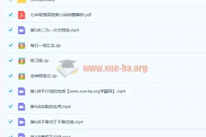 王泽龙初一寒假数学系统班7讲全解析 含讲义与期末点睛班