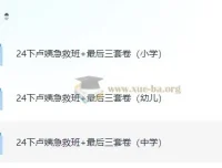 2024教资【卢姨押题】最后三套卷+急救班（小学/中学/幼儿全学段）