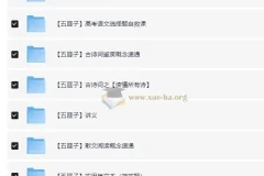 中文系五匪子高中语文全套课程 全题型方法精讲