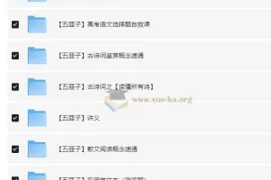 中文系五匪子高中语文全套课程 全题型方法精讲