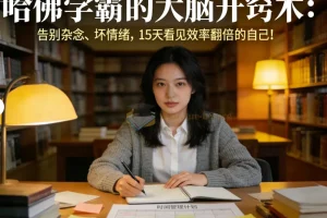 哈佛学霸心智训练课：15天告别杂念与坏情绪，重塑高效大脑