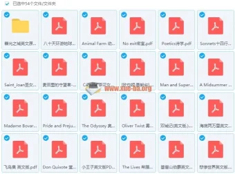 50部英文原著经典小说合集PDF打包下载