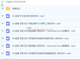 2024高中数学高二春季班 韩佳伟A+课程 含课堂笔记