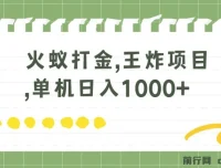 火蚁卡打金项目：单机多窗口操作，日收益破千的实操方案
