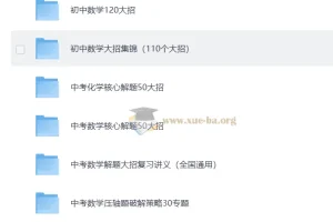 初中数理化解题大招系列合集