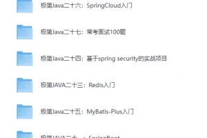 零基础极简JAVA学习专题（价值2382元）[MP4]