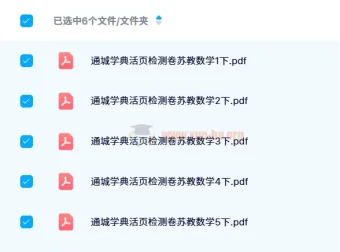 24春通城学典活页检测卷数学1-6年级下册（人教版/苏教版/北师大版）PDF合集