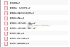 蘑菇培优初中数学小绿皮全9册PDF合集