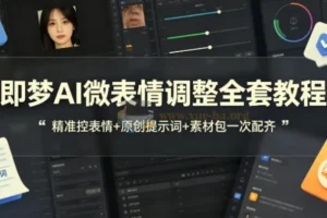即梦AI微表情控制实战教程 原创提示词与配套素材全收录