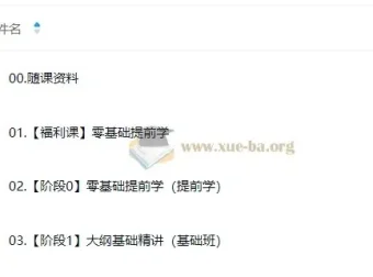 2026考研数学周洋鑫笑过数学全程班 零基础到基础精讲全套课程