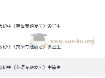 2025初中英语专题复习分层资料包：学困生/中等生/尖子生全覆盖
