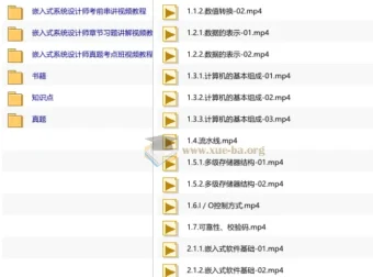 软考嵌入式系统设计师备考全套课程与真题资料