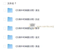 2025万唯中考真题分类全科资源包（语数英+道法+历史）