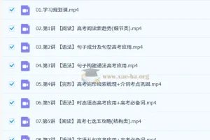 2027高三高考英语 张亮 暑假班 系统提升课程