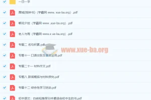 初中语文知识点合集：名著导读、专题突破与写作技巧一站式收录