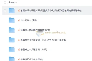 杨藩博士硬笔书法精品课合集：从正姿到速写的系统练字方案