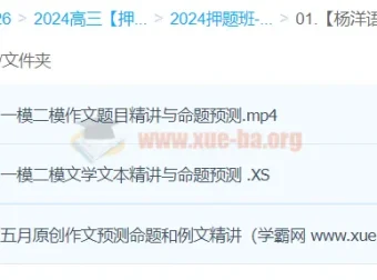 杨洋语文2024高三高考语文押题冲刺护航班