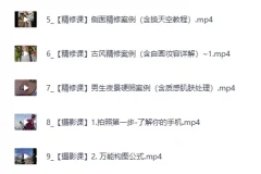 钟小棵全套摄影基础教程 手机人像实拍与精修系统课