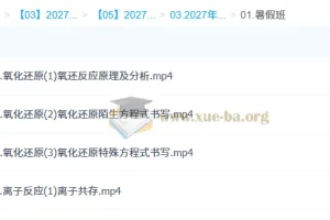 2027高三化学一轮复习：张苗苗暑假班系统精讲