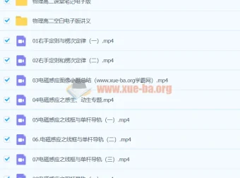 2024高二物理寒假提升课程 夏梦迪物理下学期同步精讲