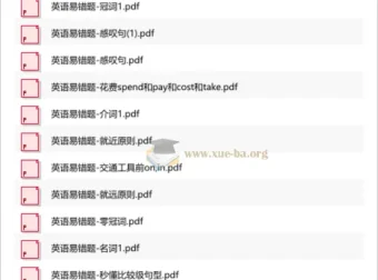 Nina英语易错题：语法手绘笔记+专项PDF，精准攻克考试高频陷阱题