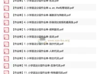 小学英语语法分层作业单（25个专题+答案详解）