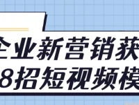 企业新营销获客18招短视频模式实战课程