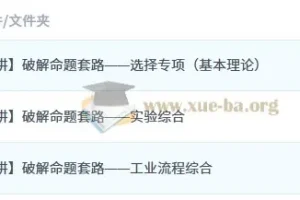 冯琳琳2025高三高考化学密训班 破解命题套路专项突破