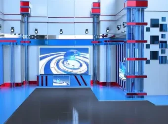 专业绿幕素材大合集：虚拟演播厅与新闻背景资源库