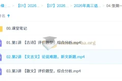 张炯一 2026高三高考语文 二轮A+尖端春季班