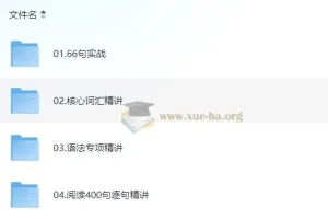 颉斌斌英语阅读初级课程：66句实战+核心词汇+语法专项+400句精讲
