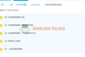艾宾浩斯遗忘曲线复习计划表：科学备考全套模板，涵盖日周月计划与学习工具