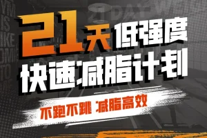 猫叔21天低强度无跑跳高效减脂计划，居家跟练膝盖友好