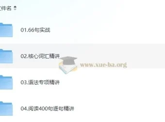 颉斌斌英语阅读初级课程：66句实战+核心词汇+语法专项+400句精讲