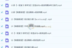 刘飞飞2025届初三中考英语秋季下期课程（全国版·S班）完整讲义与视频