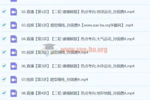 2024高三高考地理 孙国勇地理 寒假班 二轮建模解题技巧精讲