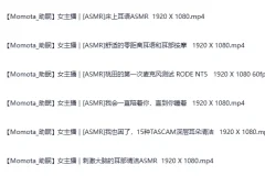日本ASMR主播Momota角色扮演助眠合集4 可爱女友哄睡高清视频持续更新