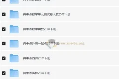 典中点小学语数英学习资料包·2025春 全版本同步教辅合集